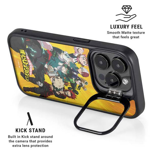 My Hero Academia Deku and Baku Team Season 6 iPhone 15 Pro Kickstand Case